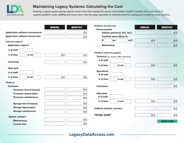 LDA Cost Calculator